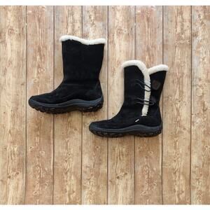 Merrell Yarra Womens Black Suede 200 Gram Primaloft Snow Boots Black Size  7.5